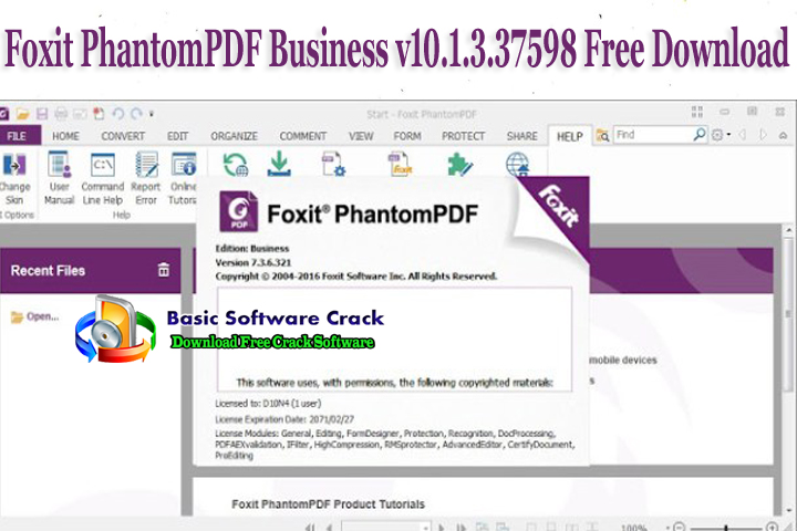 Foxit PhantomPDF Business 10.1.3.37598 Full Version