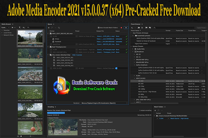 Adobe Media Encoder 2021 Free Download