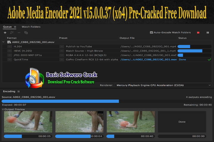 Adobe Media Encoder 2021 v15.0.0.37 Full Version Pre-activated Free Download