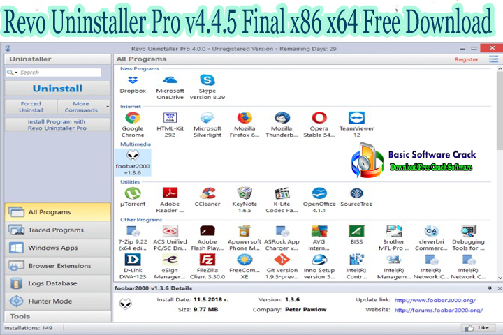 Download Revo Uninstaller Freeware - Free and Full