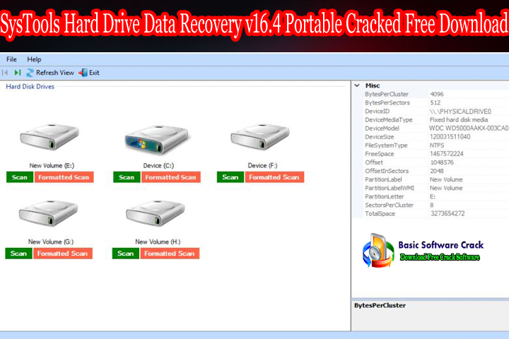 SysTools Hard Drive Data Recovery Free Download