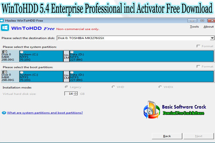 WinToHDD Professional free download