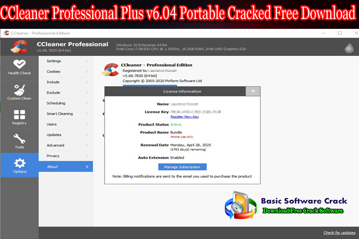 Download CCleaner Professional 6.04 for Windows