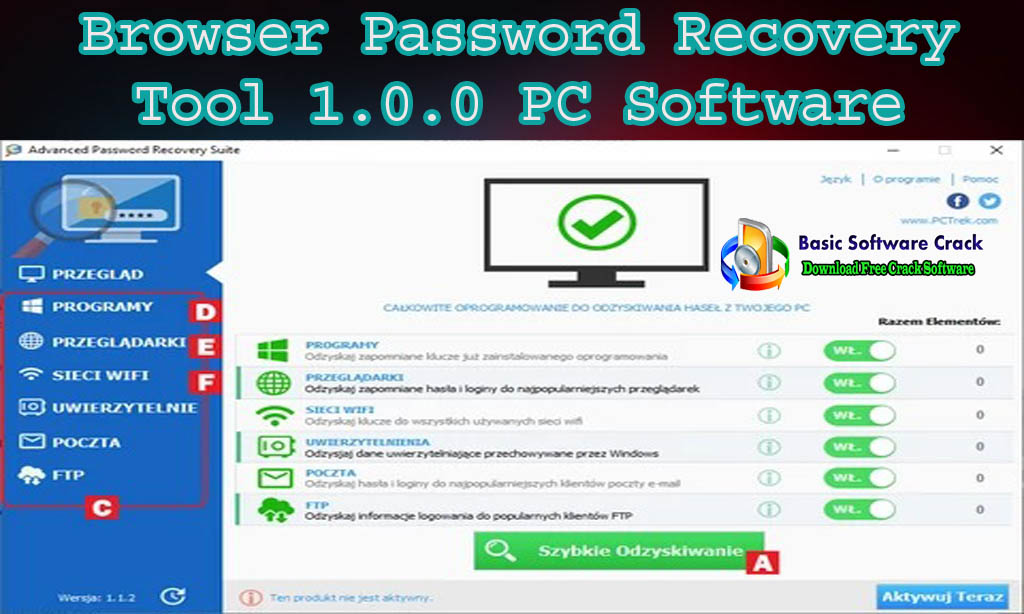 Browser Password Recovery Tool 1.0.0 PC Software With Crack