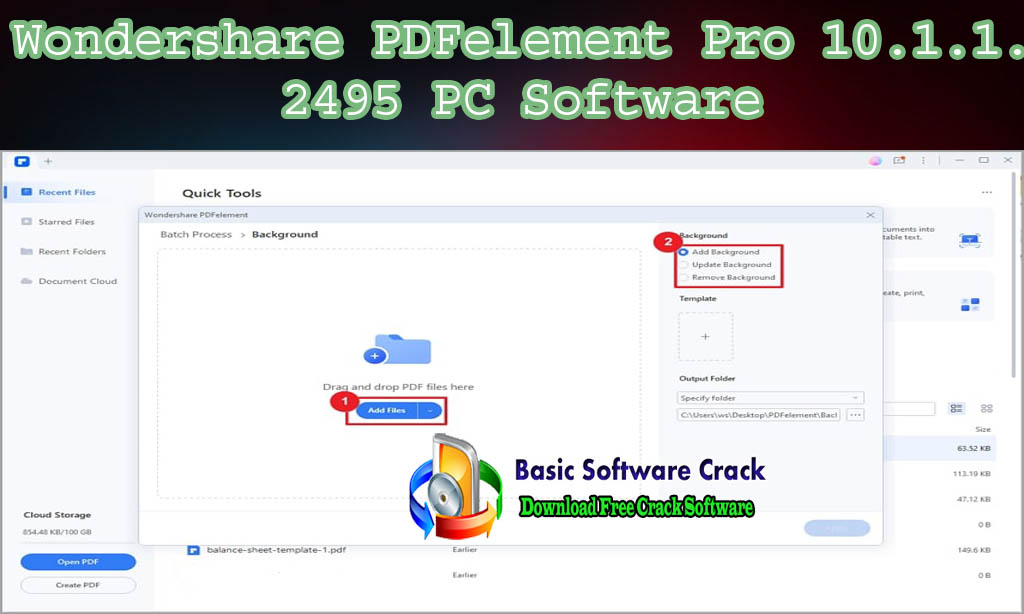 Wondershare PDFelement Pro 10.1.1.2495 PC Software Free Download