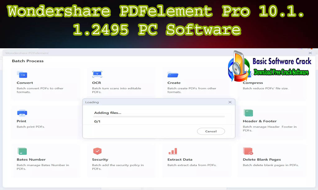 Wondershare PDFelement Pro 10.1.1.2495 PC Software Full Version Download